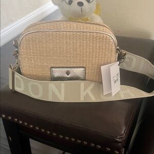 Kurt Geiger Tan and Silver Crossbody Bag